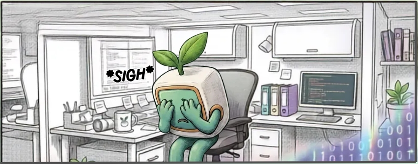 AIgrow at his desk